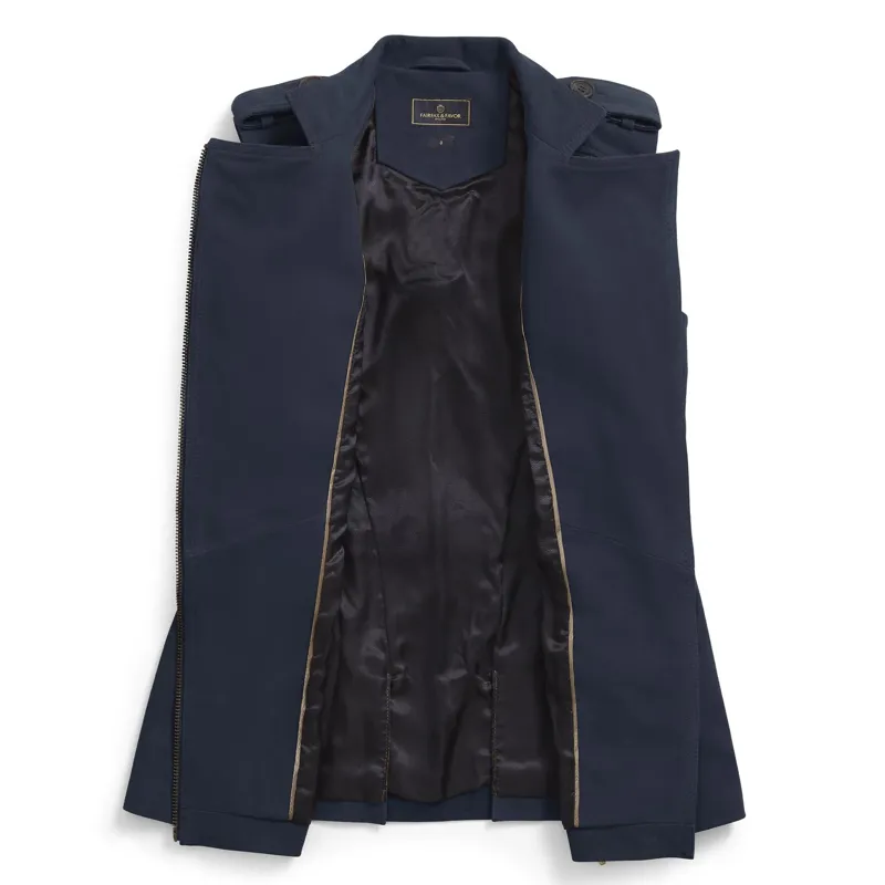 Fairfax and Favor The Primrose Gilet - Navy Suede-1